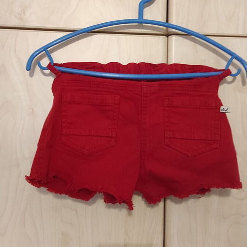Marasil shorts for girl 6 years like new, red, 116 cm