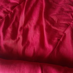 Single bed quilt used, reversible beige and red