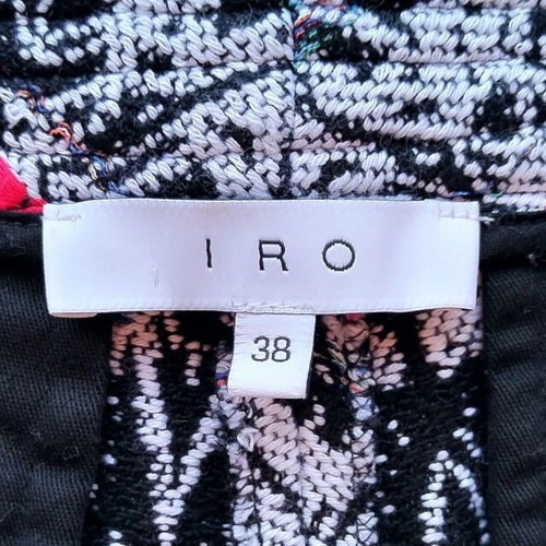 Iro Paris shorts new, thick weave gray and red
