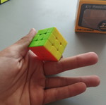 3x3 keychain cube, works as regular cube
