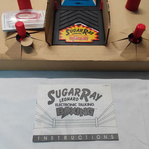 1989 Sugar Ray Leonard Electronic Talking Boxing new from Tiger