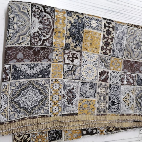 Fabric scrap new, woolen, patterned