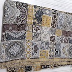 Fabric scrap new, woolen, patterned