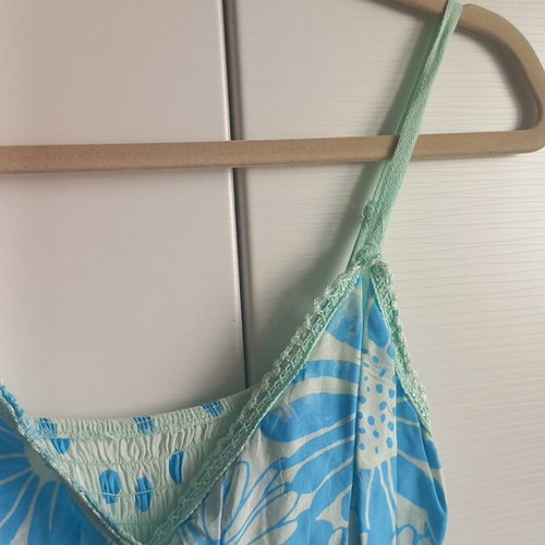 Summer maxi dress, turquoise, airy and feminine