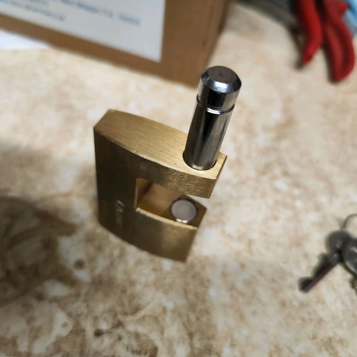 Abus 82/70 brass monoblock padlock like new