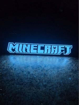 Minecraft light box нов с многоцветен LED и дистанционно управление