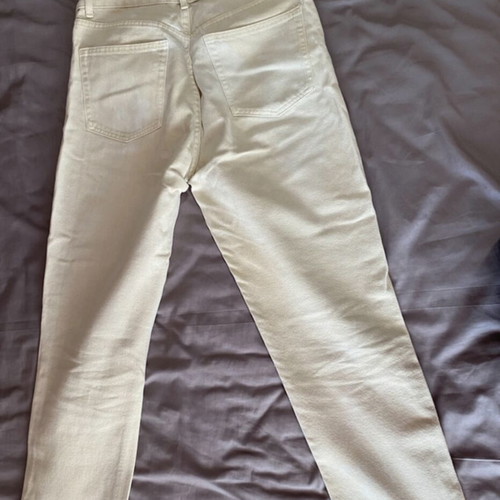 Bershka beige mom fit jeans used