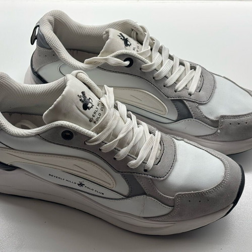 Beverly Hills Polo Club men's leather shoes like new, white, size 43