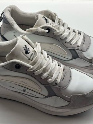 Beverly Hills Polo Club men's leather shoes like new, white, size 43