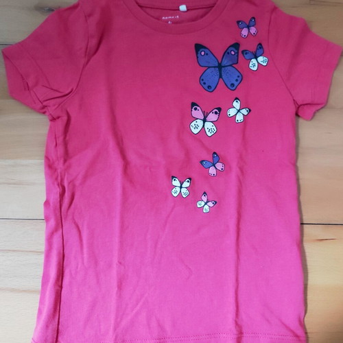 Name It and AKO girls' set like new, size 104 cm, grey and pink