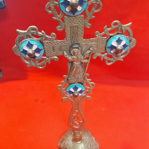 Bronze cross new, 30 cm height