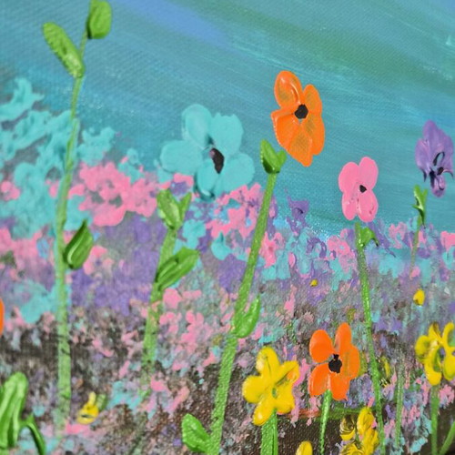 The Lake of Gentle Days Acrylic Painting 75×100cm New