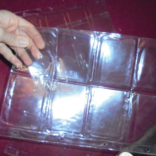 A4 hard card sleeves 5 pieces like new