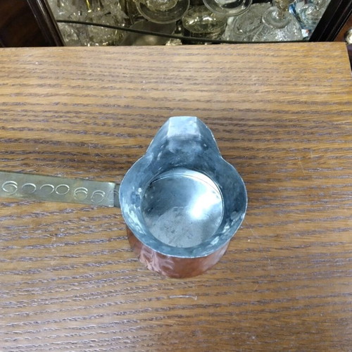 Bronze coffee pot like new with iron handle