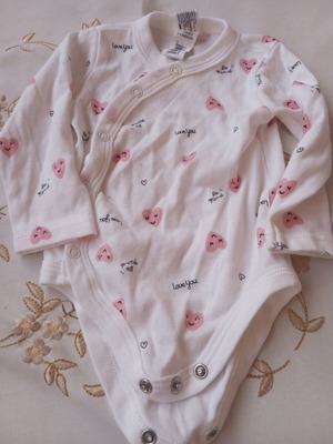 Baby romper 56cm with yellow mark