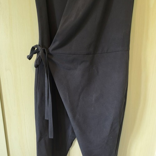 Ixos jumpsuit black sleeveless with salvari pants and wrap tie like new