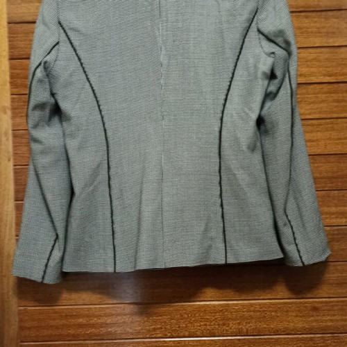 Wool jacket black-white size L like new
