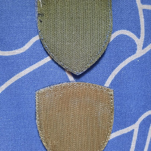 Hellas military patches, blue-white and khaki, PVC with Velcro