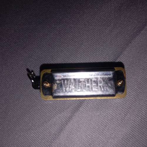 Walther Miniature Harmonica Keychain Like New