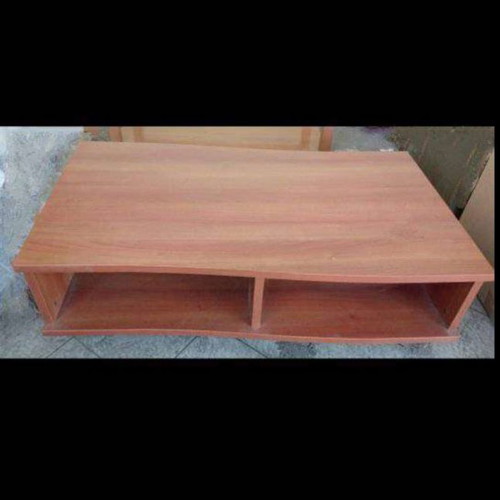 Wooden modern coffee table used with 2 levels and wheels