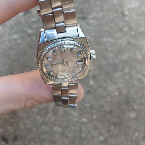 Seiko Automatic 2205-0230 women's watch used, silver
