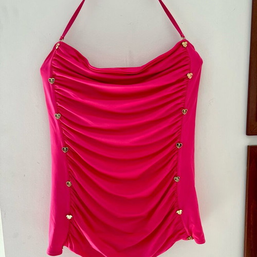 Juicy Couture fuchsia swimsuit like new, size XL