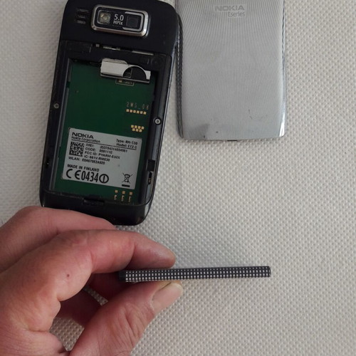 Nokia E72-1 mobile phone, made in Finland