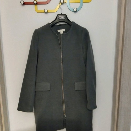 Grey coat H&M size M/38 like new