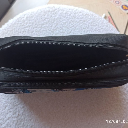 Bo Fear pencil case for girls, black