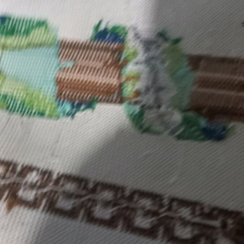 Handmade table runner like new, dimensions 0.65×0.37