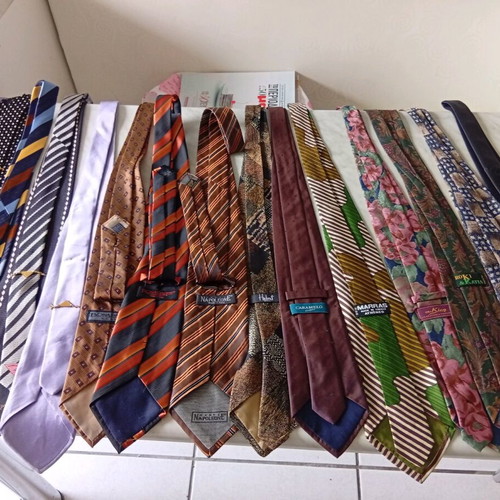 Silk branded ties new, pack of 10