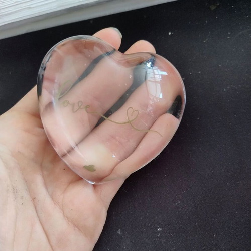 Glass decorative heart like new