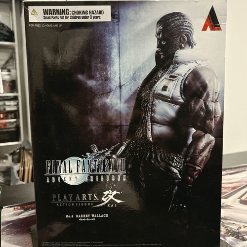 Play Arts Kai Barret Wallace action figure Final Fantasy VII Advent Children like new