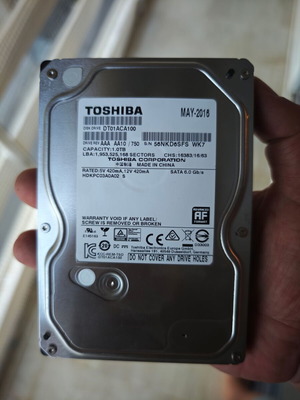 Σκληρός δίσκος Toshiba 1TB SATA σαν καινούργιο