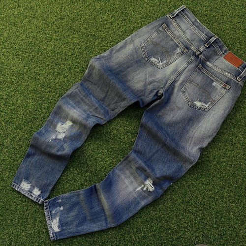 Tommy Hilfiger women's jeans like new, light blue, ripped