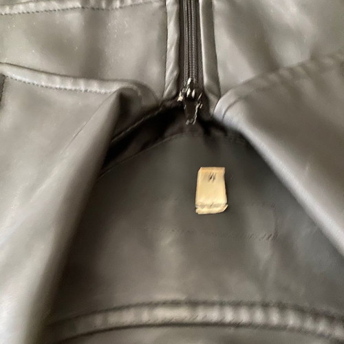 Leather jacket black large vintage used