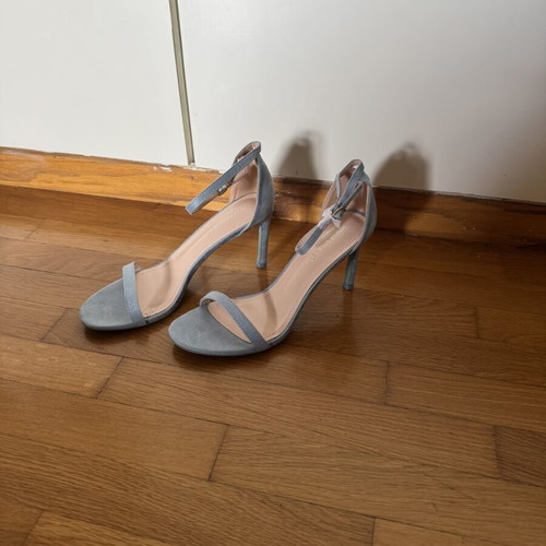 Tsoukalas Shoes women's suede blue sandals size 39 new