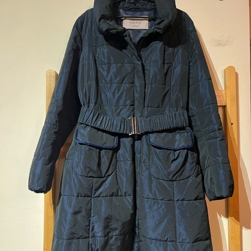 Salco Italian jacket like new, quilted with belt, size 48