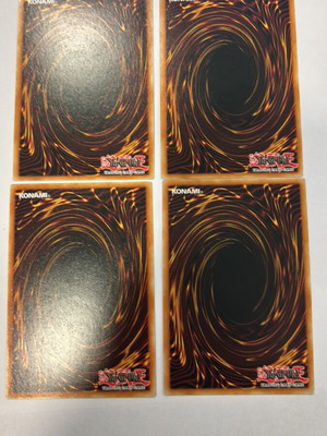 Yu-Gi-Oh cards, two of each