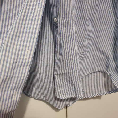 Shein shirt dress like new, short striped, white and blue, size M