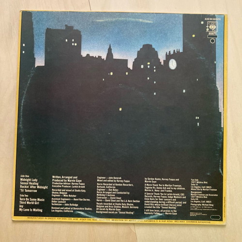 Marvin Gaye Midnight Love vinyl LP used, R&B Soul