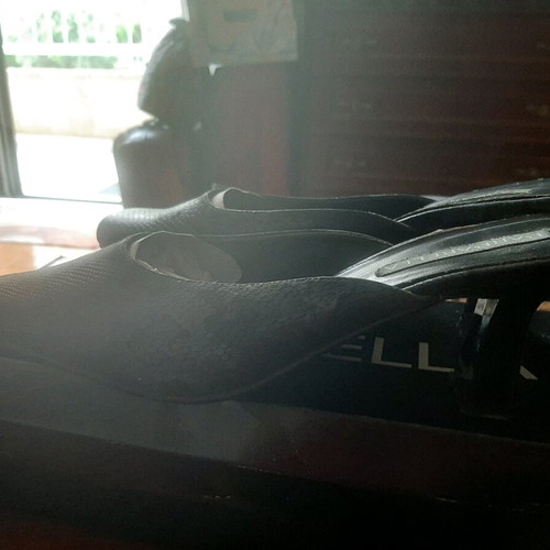 Barbarela mules like new, black gray crocodile pattern, size 41