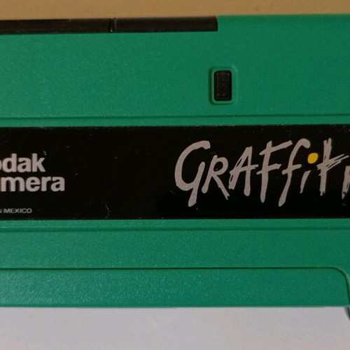 Kodak Camera Graffiti film 110 used, made in Mexico