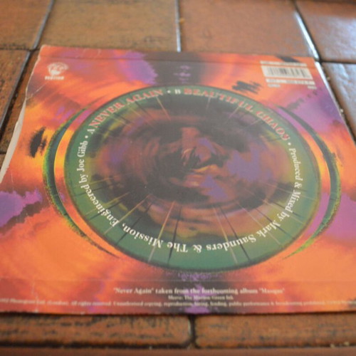 The Mission Never Again 7'' Single used, rock