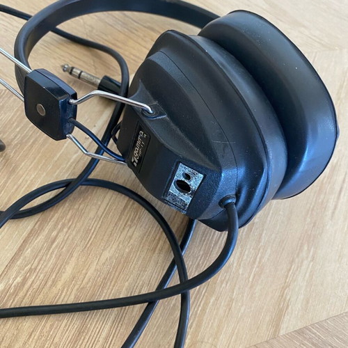 Gamma HP 110A headphones used, vintage from 1970, wired