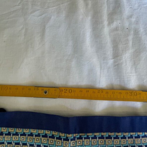 Vintage skirt used, blue, 100% cotton, size XXL