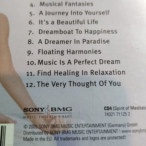 Music for wellness 9 CD collection used