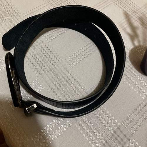 Black belt 100 cm with Boxnow new, shiny buckle