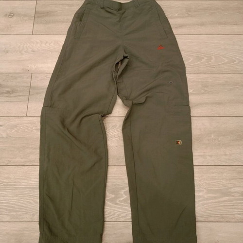 Adidas retro pants used, khaki streetwear utility style