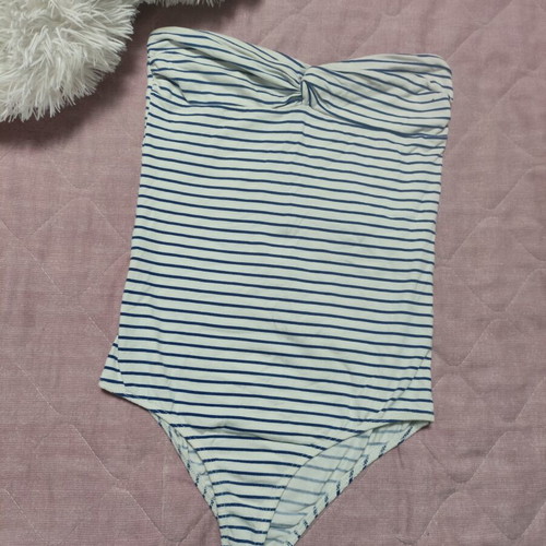 Top strapless swimsuit used, size S 36 8, white